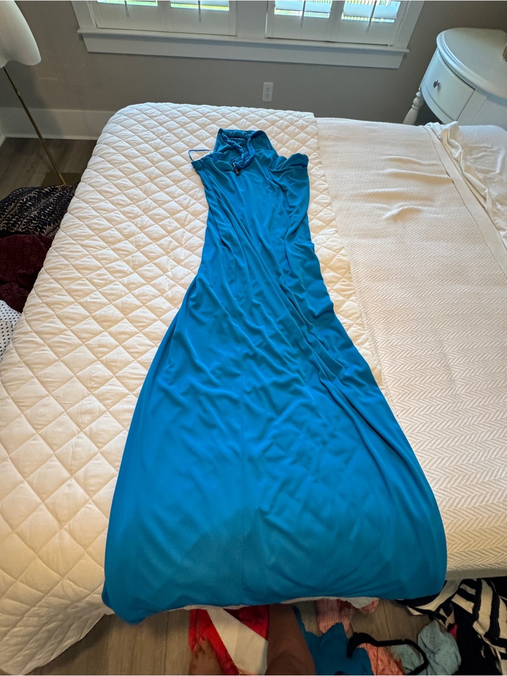 Lauren Ralph Lauren Teal Blue Sleeveless Maxi Dress